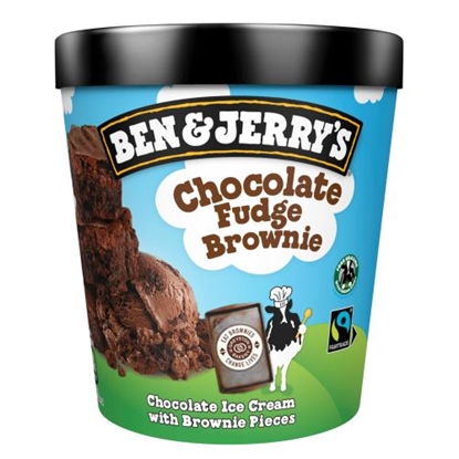 Picture of BEN & JERRY CHOCOLATE  FUDGE BROWNIE 465ML